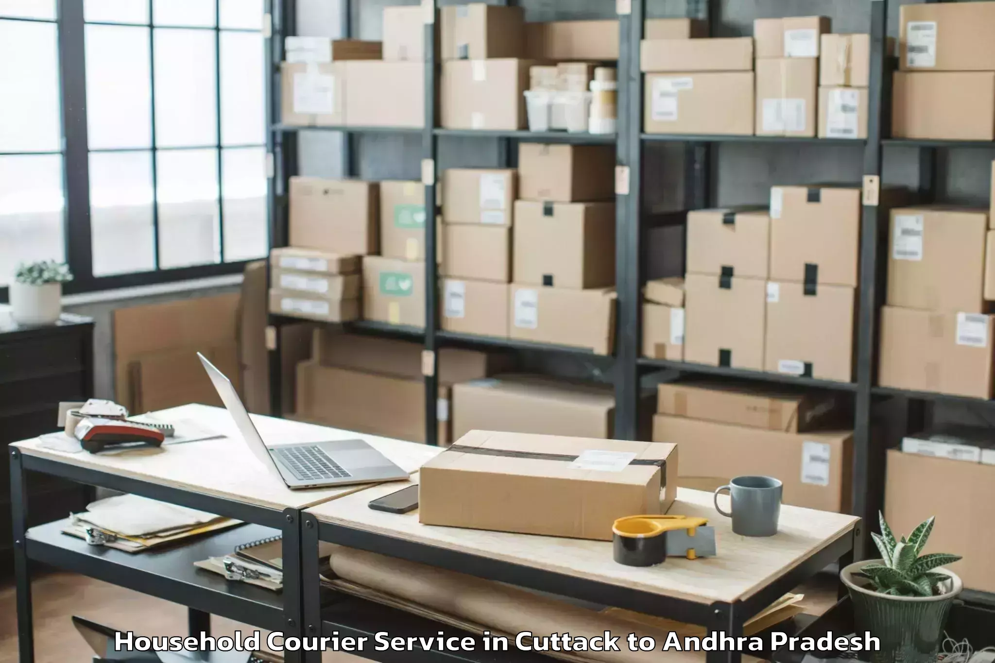 Professional Cuttack to Chodavaram Household Courier